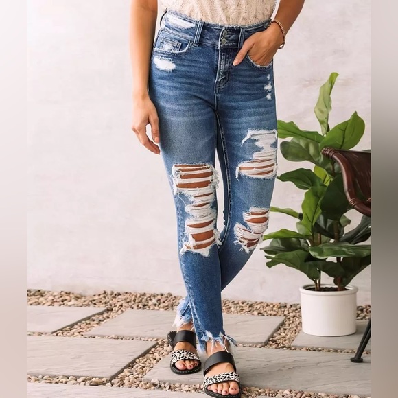 Buckle Denim - Bridge by Gly Elliot High Rise Ankle Skinny Jeans